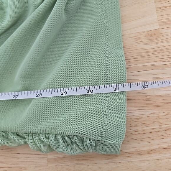 NWT Hello Molly Women’s Green Ruched Balloon Sleeve Bodycon Dress Size‎ Large - Picture 7 of 13